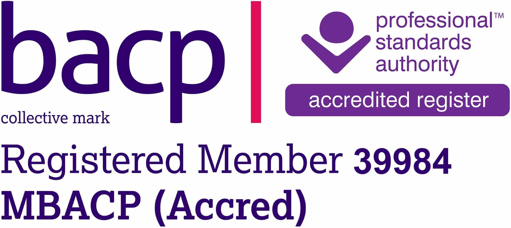 B Martin - BACP Logo Briony Martin - MBACP (Accred) registered no. 39984